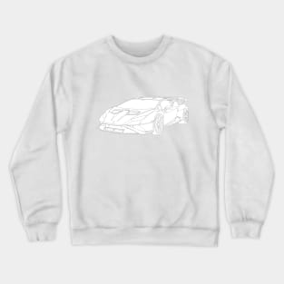 Lamborghini Huracan STO Selfmade car no color Crewneck Sweatshirt